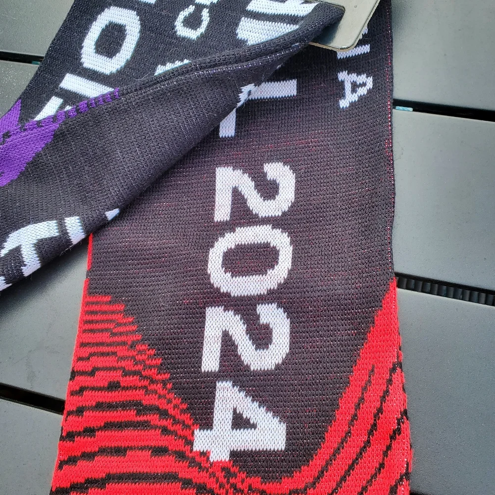 UEFA 2024 Fiorentina Athens Final 2024 Conference League Scarf Red Purple Soccer